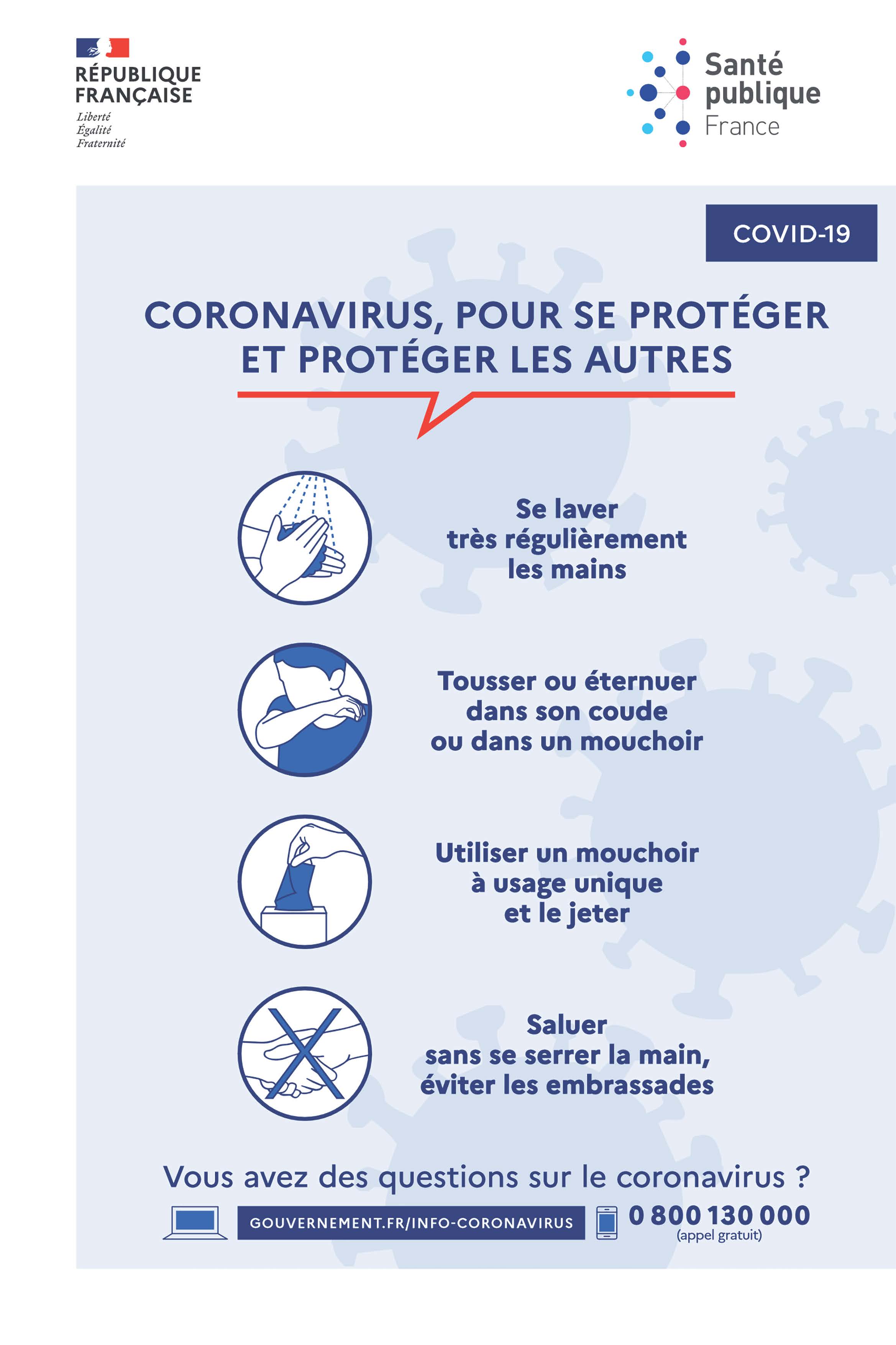 affiche gestes barrieres covid 19