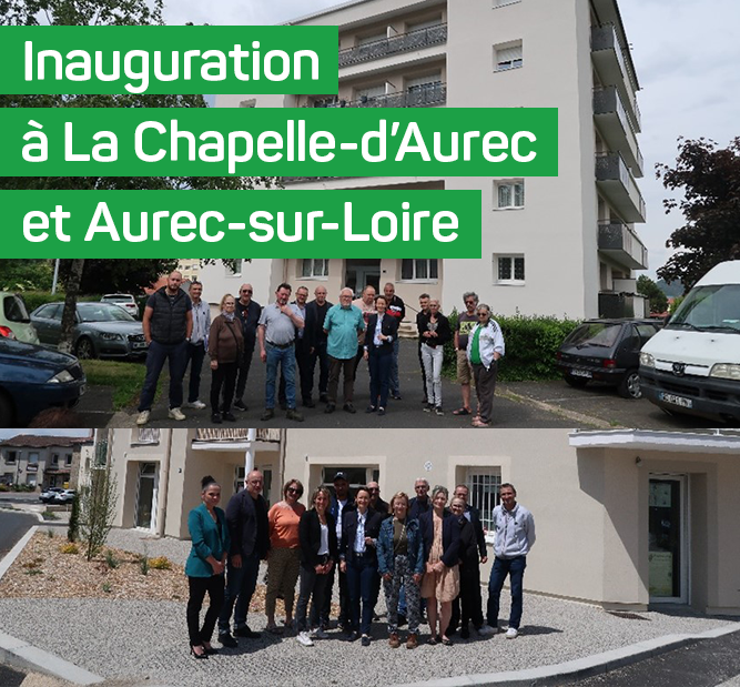 L’OPAC 43 inaugure deux réhabilitations à La Chapelle-d’Aurec et à Aurec-sur-Loire